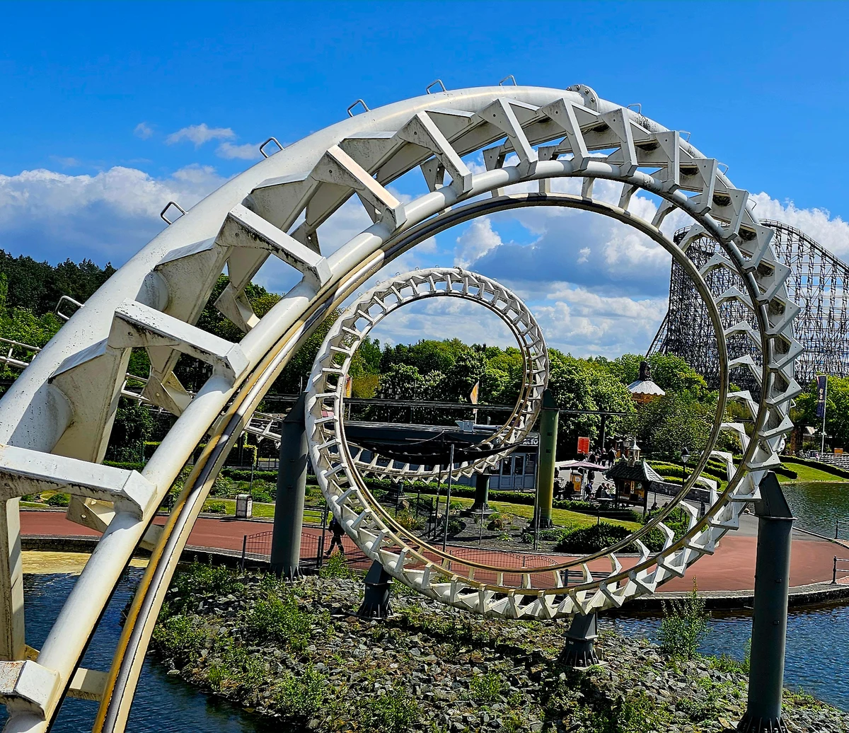 Heide Park - Big Loop interlocking corkscrews