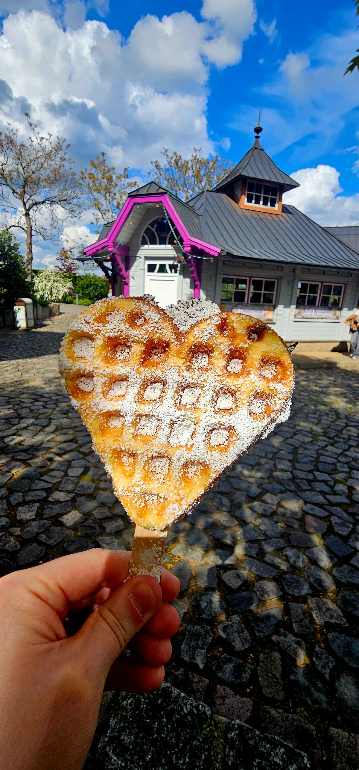 Heide Park - Waffle on a stick