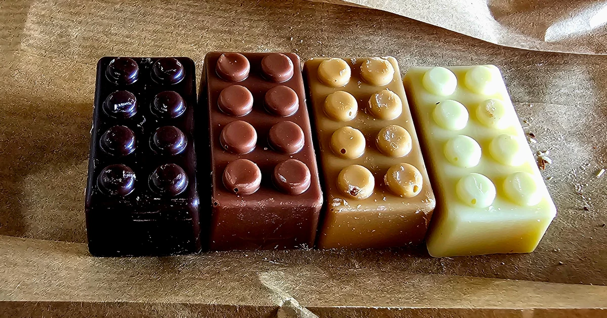 Legoland Billund - Chocolate bricks!