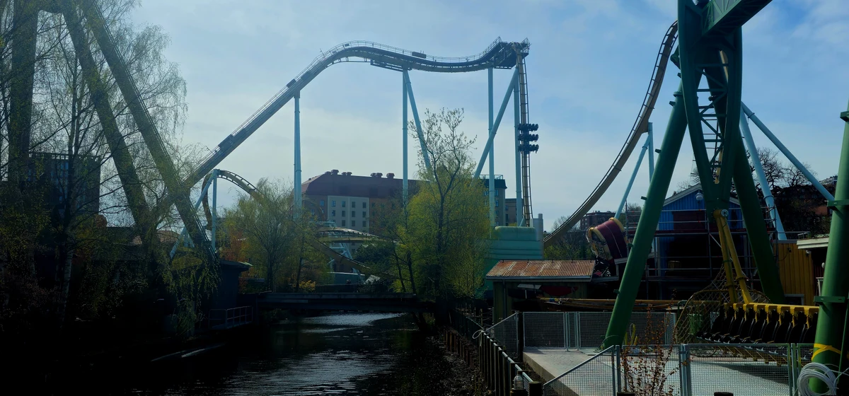 Liseberg - Valkyria and a closed Stormvåg